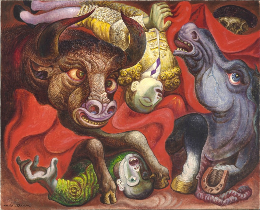 “Tauromachie” by André Masson, 1937. The Baltimore Museum of Art: The Cone Collection,   formed by Dr Claribel Cone and Miss Etta Cone of Baltimore, Md. ©Artists Rights Society (ARS), New York / ADAGP, Paris.