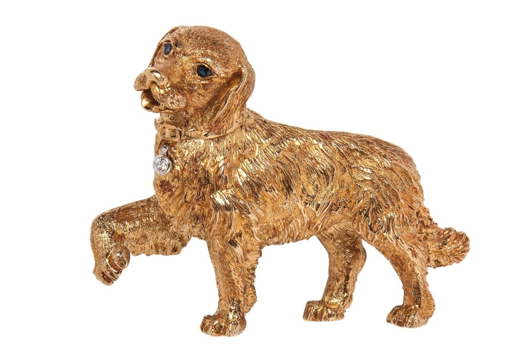 AB Skinner Dog Brooch