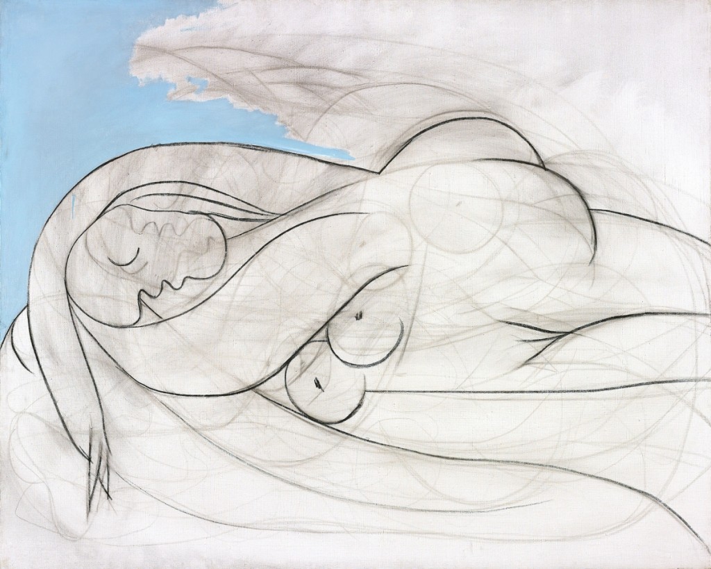 “La Dormeuse” by Pablo Picasso, 1932, oil and charcoal on canvas, 51¼ by 63¾ inches, sold Phillips London, March 8, 2018, for $57,819,837.