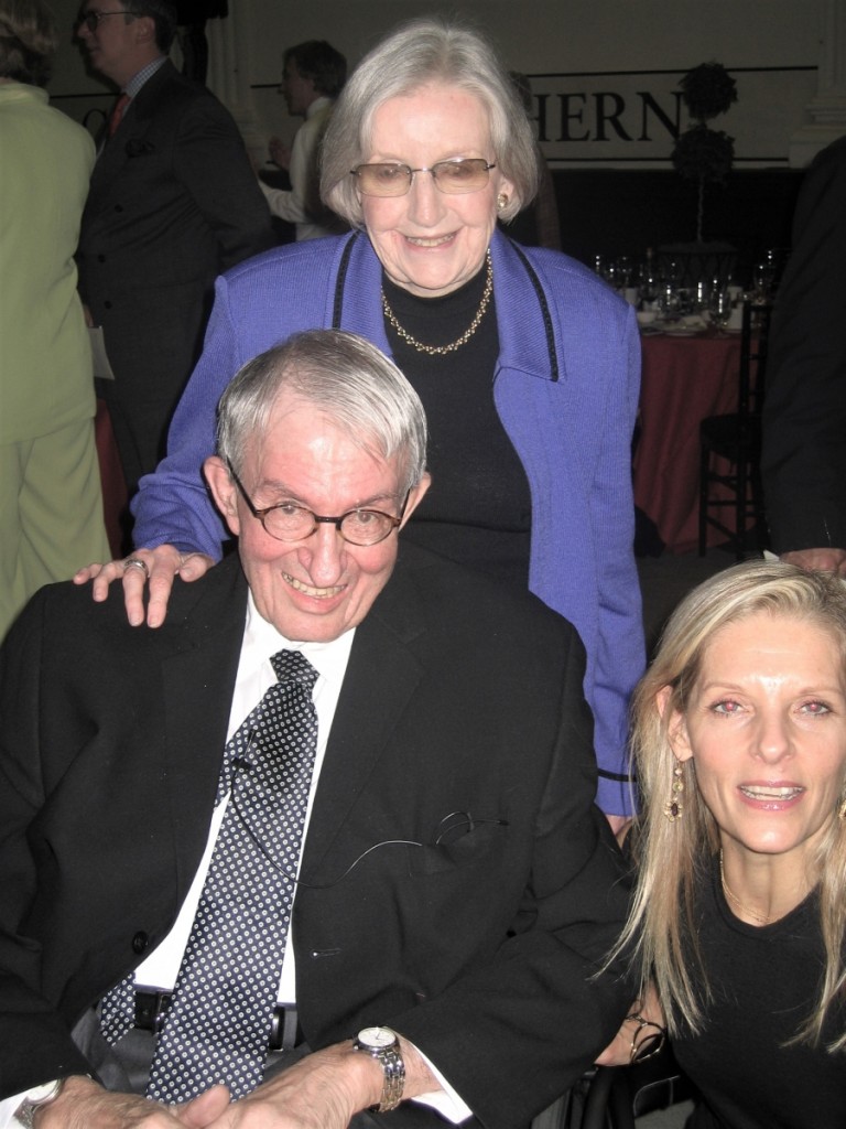 Marguerite with Wendell Garrett and Sandra Brant at the 2008 American Folk Art Museum gala honoring the Riordans and Jerry and Susan Lauren.