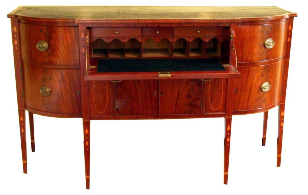 Sideboard, attributed to the shop of Joshua Cumston and David Buckminster, circa 1809–16, Saco. Gift of the Estate of George Addison Emery.