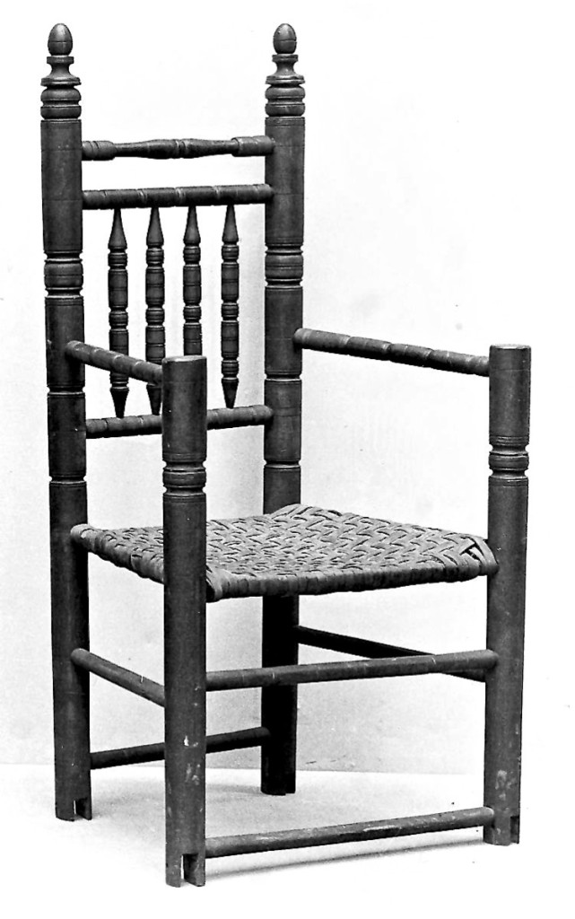 Figure 5: Bolles Spindle-back Carver-type Great Chair as acquired in 1909. Photo courtesy of Metropolitan Museum of Art.