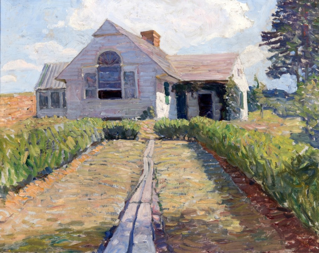 “The Studio,” circa 1913–15, oil on canvas, measuring 16 by 20¼ inches. From the collection of Mr and Mrs Frank E. Fowler.