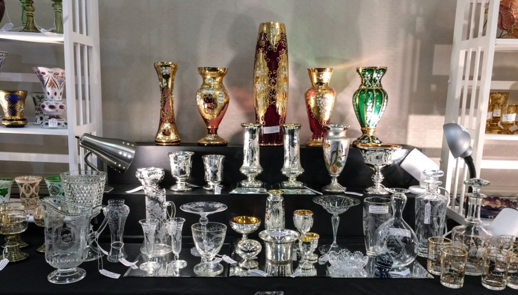 Diane C. Lytwyn, Southport, Conn., featured her venerable collection of mercury glass.