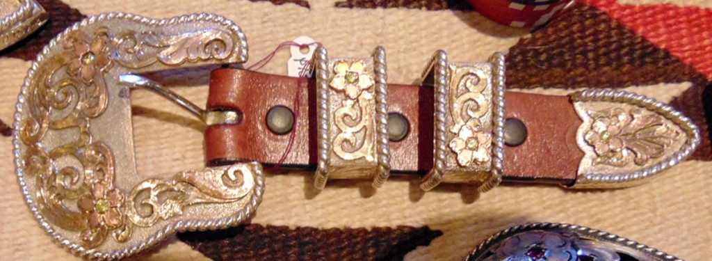 Silver, gold and diamond Ranger kit by Clint Mortenson, Mortenson Silver and Saddles, Santa Fe, $1,395.