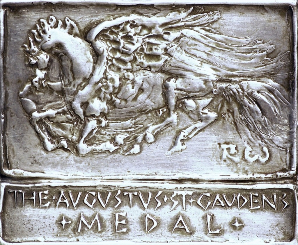 Robert W. White, Saint-Gaudens Medal, 1992. Silver, 3¾ by 4½ inches, Courtesy of Saint-Gaudens Memorial.