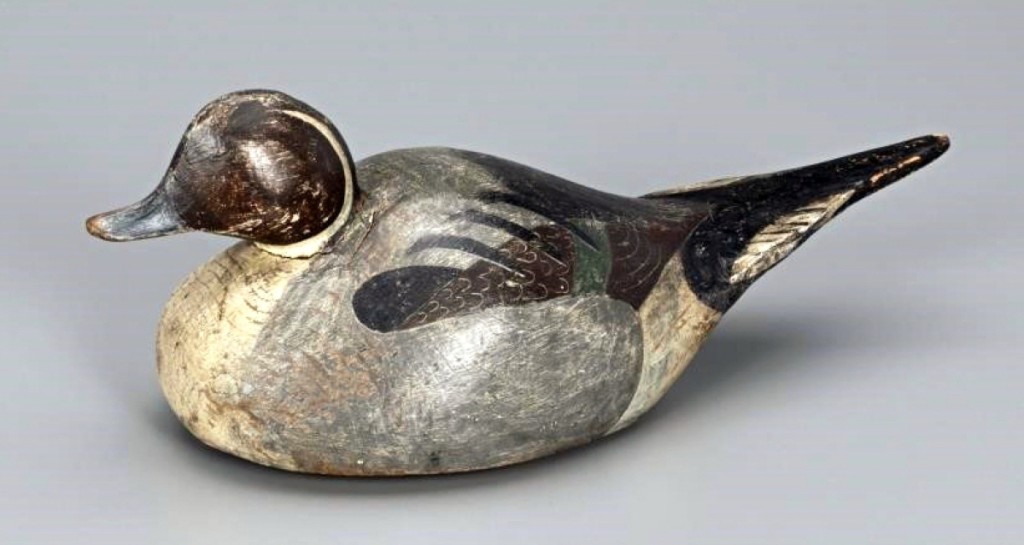 A humpback pintail drake by the Ward Brothers, once owned by Adele Earnest, was one of the decoys that were part of the Kramer collection. Kramer had a close relationship with the brothers and this drake realized $72,000.