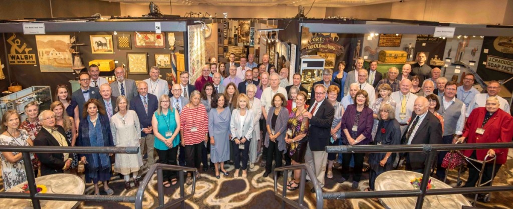 Shown here are most of the 64 dealers participating in the 62nd Annual New Hampshire Antiques Show. John Gauvin photo, courtesy Studio One.