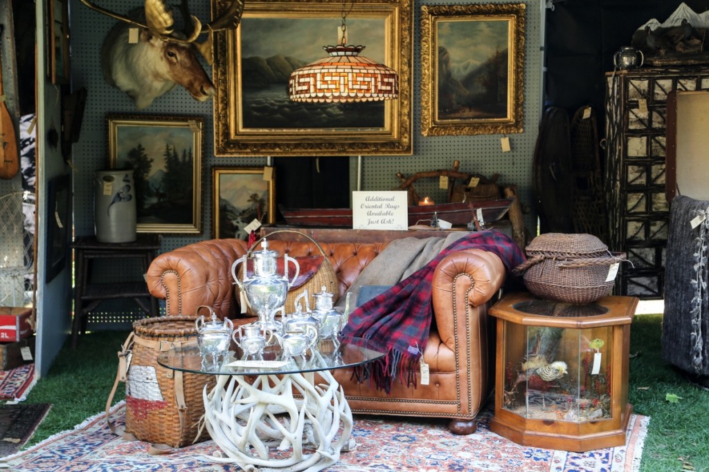 This vignette looked incredibly comfortable. Adirondack material was on offer from United Auctions and Antiques, Olean, N.Y.