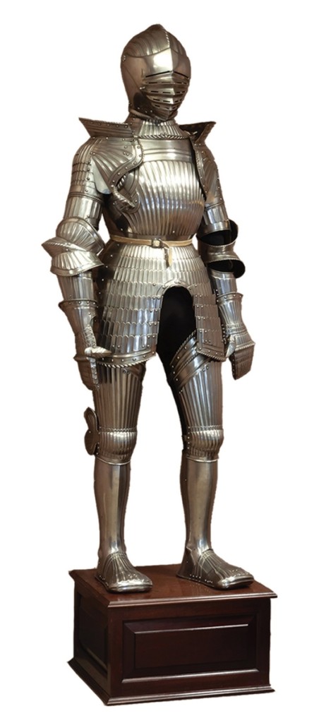 The top result from the Peter Tillou collection came with this Maximillian suit of armor that brought $47,200. It was done in the Sixteenth Century style and had provenance to arms and armor dealer Peter Finer.