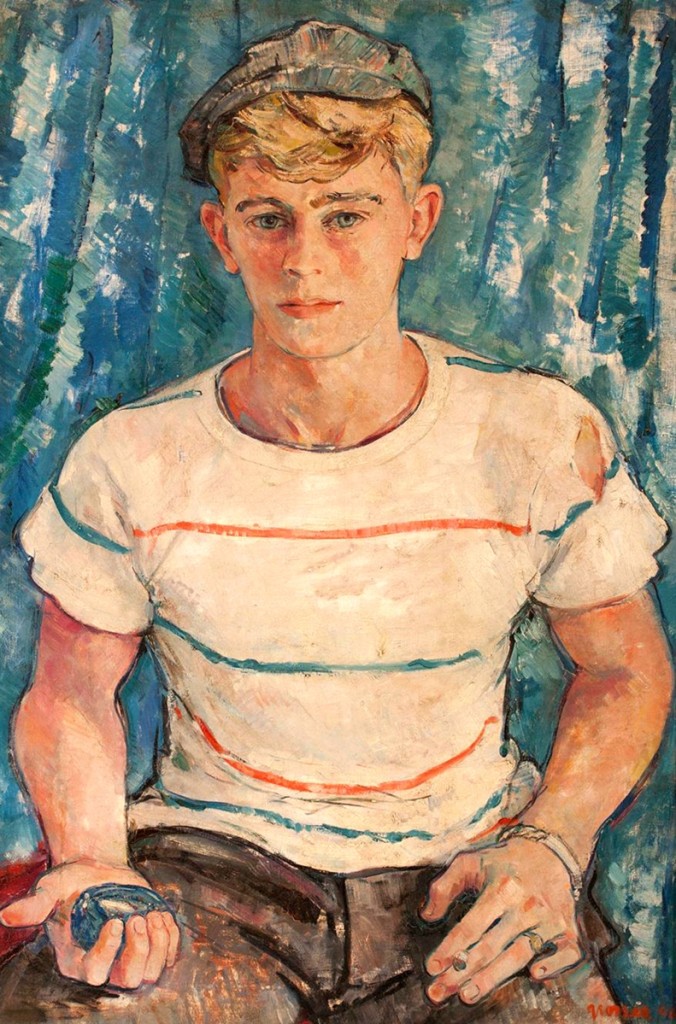 “Portrait of a Young Man” by Maurice Grosser earned $7,930 and was one of the higher priced items in the sale. Grosser was known for his portraits, and his works are in several museum collections, including the Museum of Modern Art.