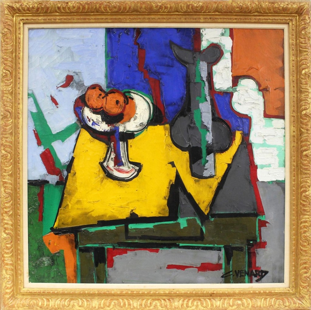 The sale included paintings from different periods and different regions. A colorful abstract still life by French artist Claude Vernard sold for $20,400, one of the higher prices of the day.