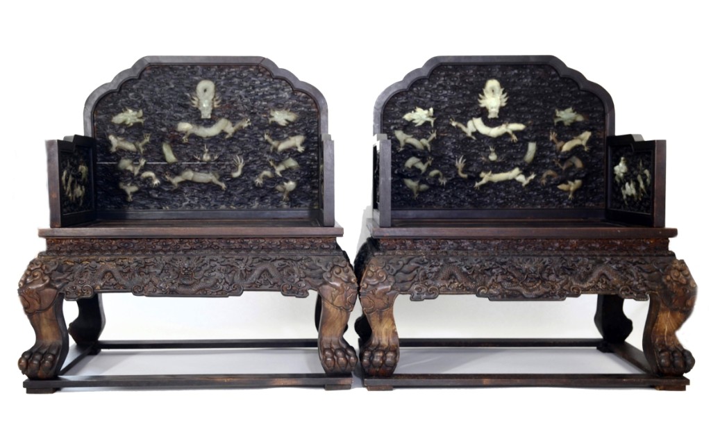 AB Sarasota Chinese Throne Chairs