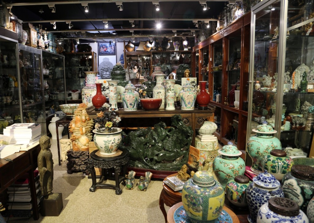 Angela & J. Gallery was well stocked with Chinese antiques of every form and medium.