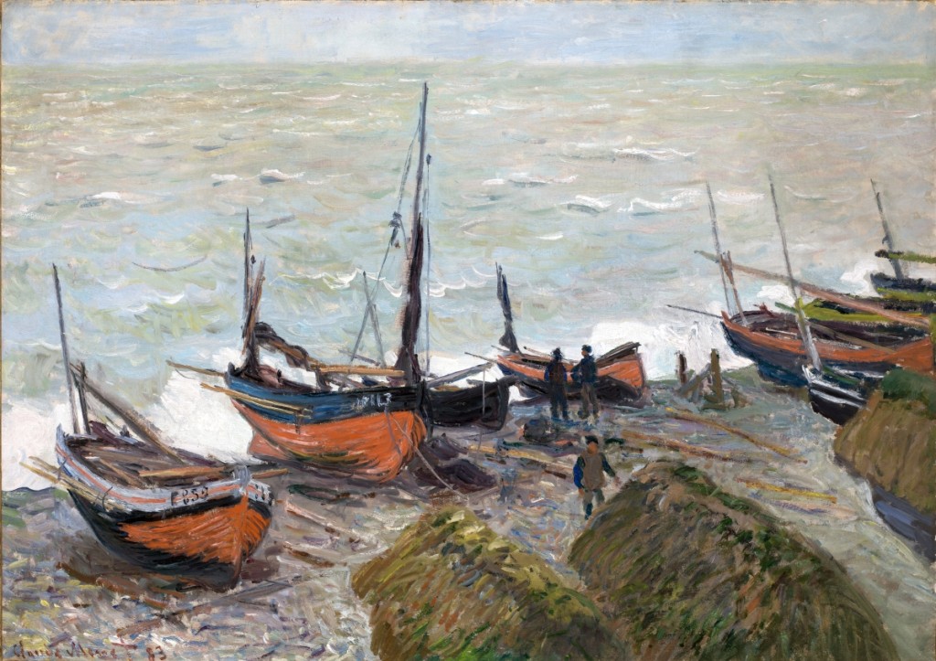 “Fishing Boats” by Claude Monet, 1883. Oil on canvas, 25¾ by 36½ inches. Denver Art Museum, Frederic C. Hamilton Collection, bequeathed to the Denver Art Museum, 37.2017.