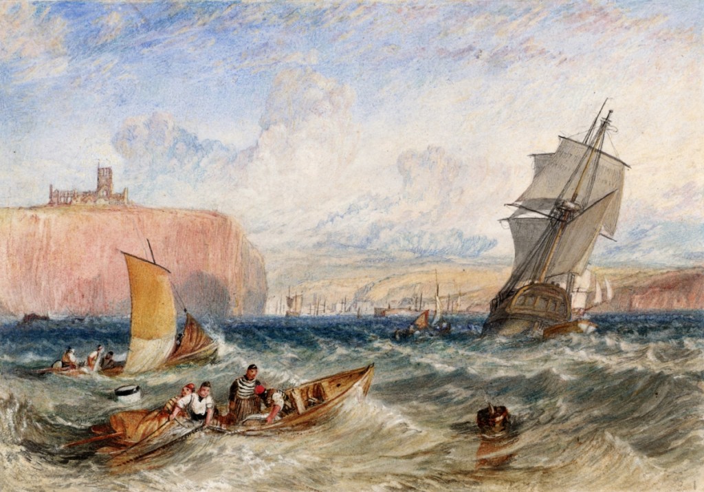 “Whitby” by J.M.W. Turner, circa 1824. Watercolor on paper.