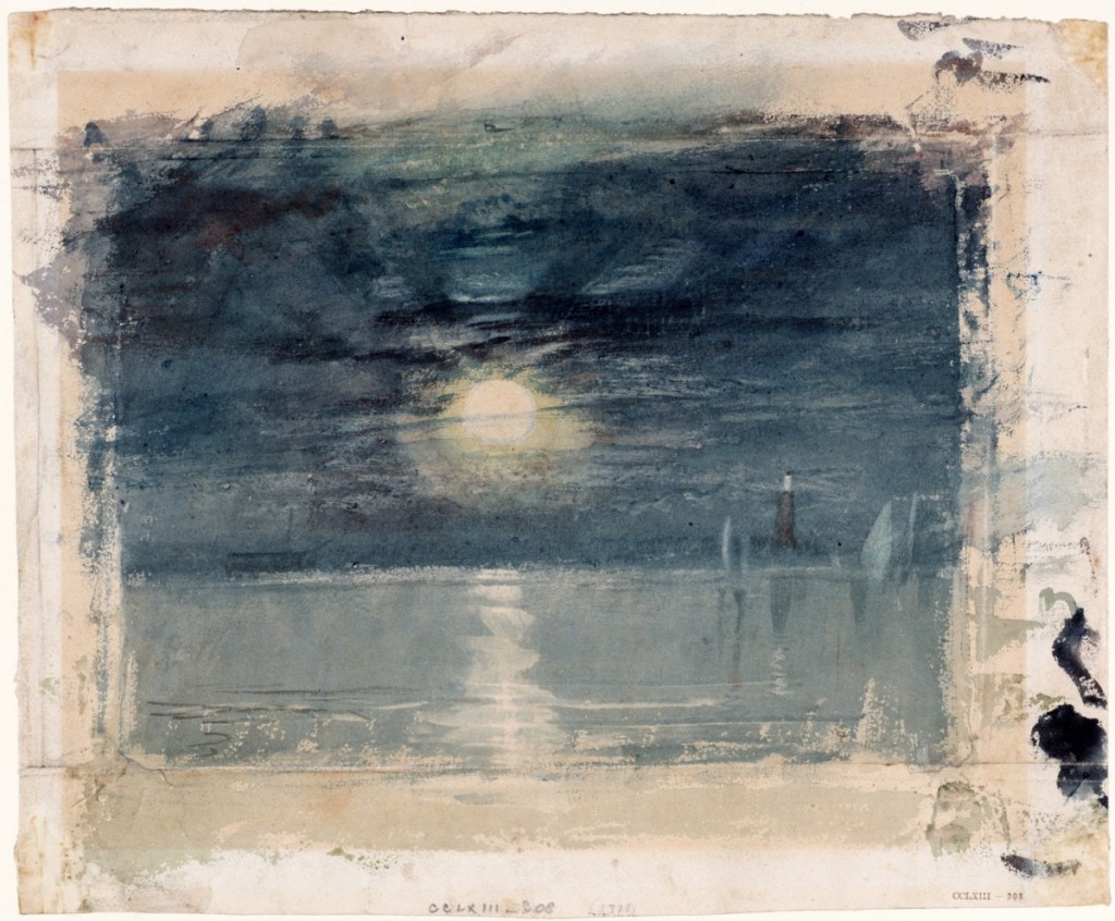 “Shields Lighthouse” by J.M.W. Turner, circa 1823-26. Watercolor on paper.