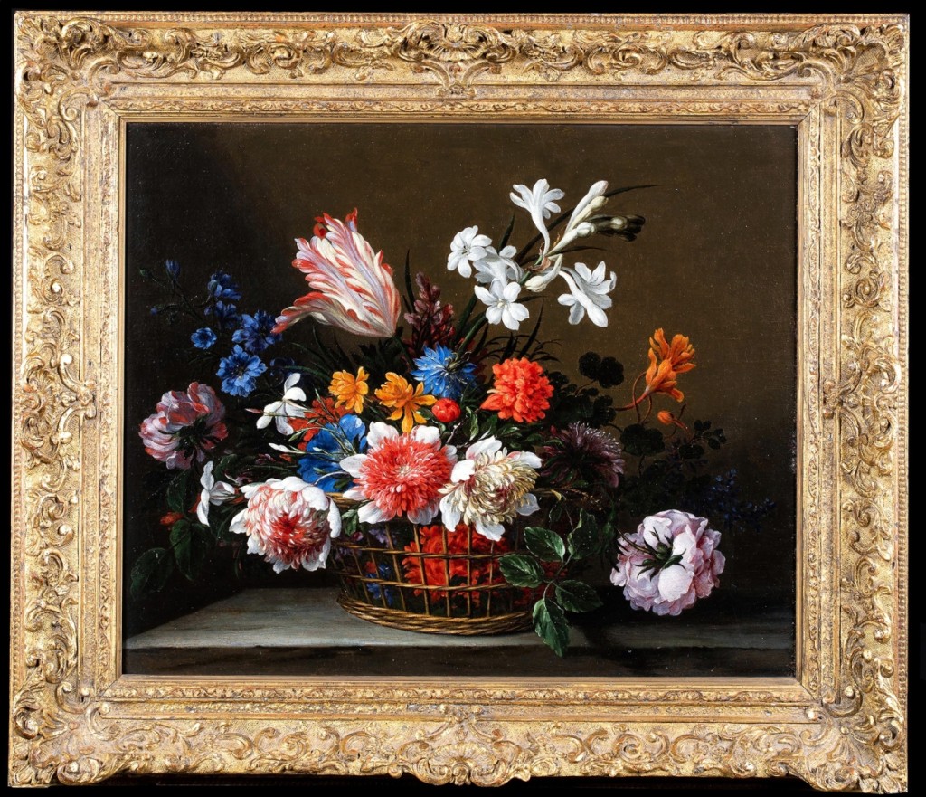 Two items in the sale were tied for top dollar. One was this Seventeenth Century still life by Dutch-French painter Jean-Baptiste Monnoyer. It showed a basket of flowers and had been sold by Sotheby’s in 1988 for $60,000. This time it went out for $24,000.