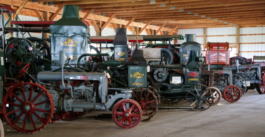 Diebold’s collection of tractors is sprawled out under four barns on the Toplands Farm property.   His examples include folk-made tractors from the dawn of their invention and on to early production examples. Many feature different setups and engines. The tractors hail from all over the United States and even include some that helped build major infrastructure projects in Connecticut.