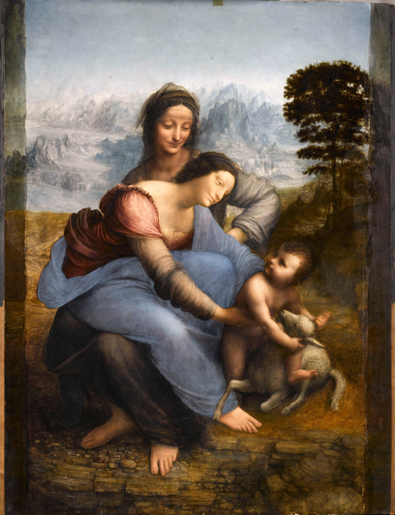 “St Anne, the Virgin, and the Christ Child, called ‘St Anne’” by Leonardo da Vinci. ©RMN-Grand Palais (Musée du Louvre). —René-Gabriel Ojéda photo