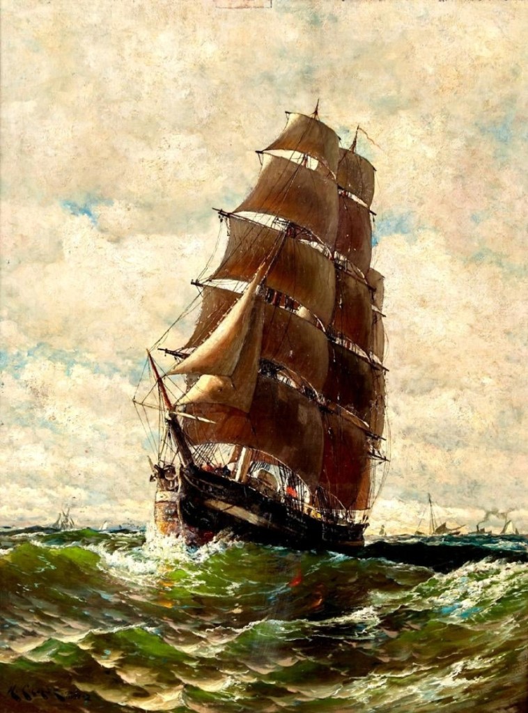 Harry Chase (1853-1889), oil on board, 40½ by 30¾ inches, signed and dated 1881-82 along the lower left.