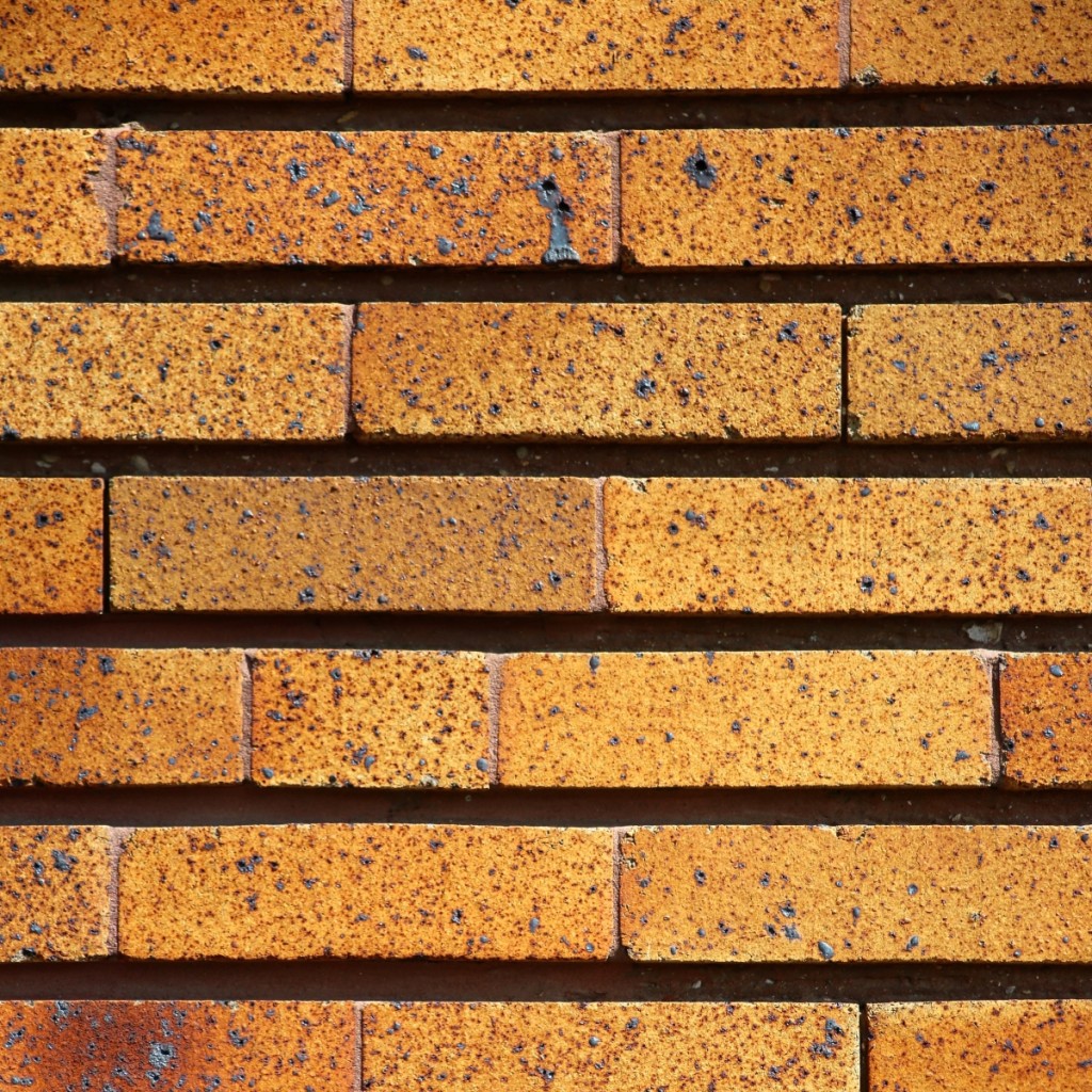 A detail of the brick of Schurz High School, a building by Dwight Perkins, the Chicago Public Schools’ chief architect. Courtesy Instagram