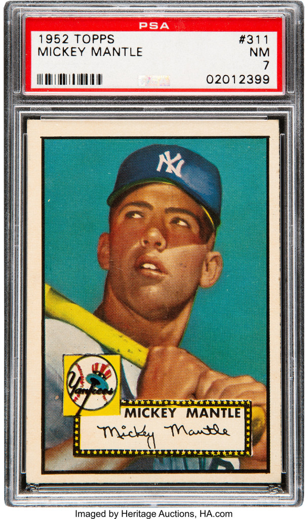1952_Topps_Mickey_Mantle_#311_PSA_NM_7_Heritage_Auctions