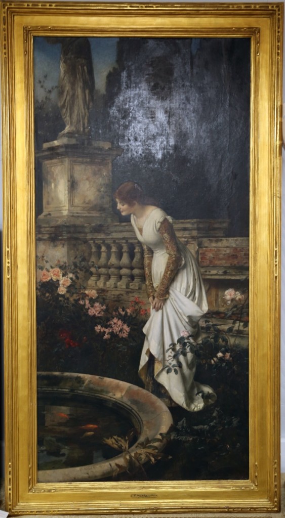 Signed E. Niczky 1883, presumably Eduard Niczky (German, 1850-1919), this oil on canvas sold for $6,210.