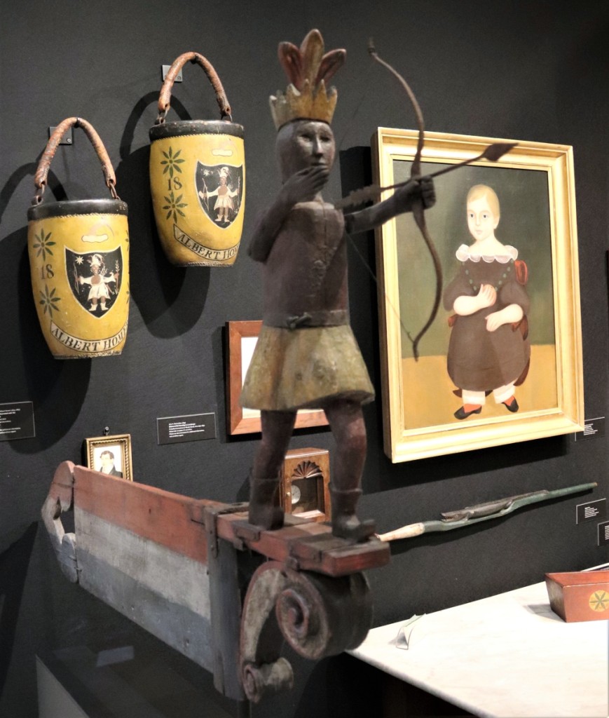David A. Schorsch – Eileen M. Smiles sold their folky weathervane of the Wampanoag chief King Philip (1638-1676).