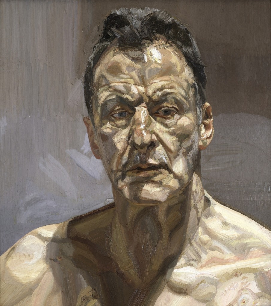 “Reflection (Self‑portrait),” 1985. Oil on canvas. Private collection, on loan from the Irish Museum of Modern Art. Image ©The Lucian Freud Archive / Bridgeman Images. Courtesy Museum of Fine Arts, Boston.