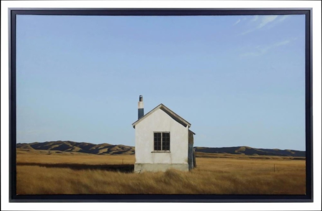 “Cook House, Home Hills,” an oil on linen dated 2000 by New Zealand artist Grahame Sydney, earned the top price of the sale, $64,350.