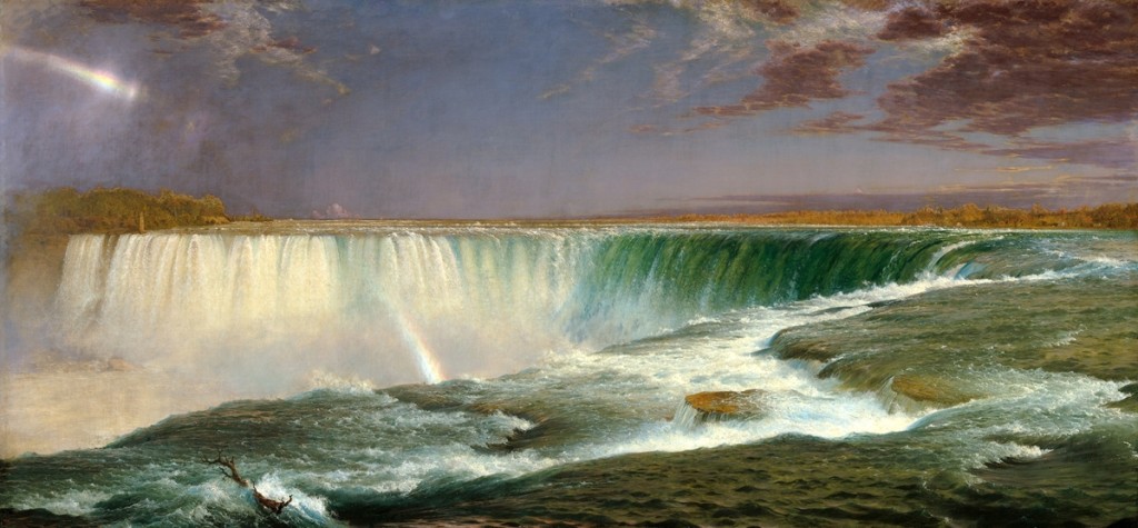 “Niagara” by Frederic Edwin Church, 1857. Oil on canvas, 40 by 90½ inches. National Gallery of Art, Corcoran Collection, museum purchase, Gallery Fund.