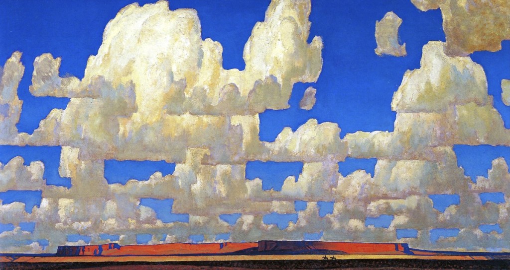 “Cloud World,” 1925. Oil on canvas. Courtesy of Adrienne Ruger Conzelman.