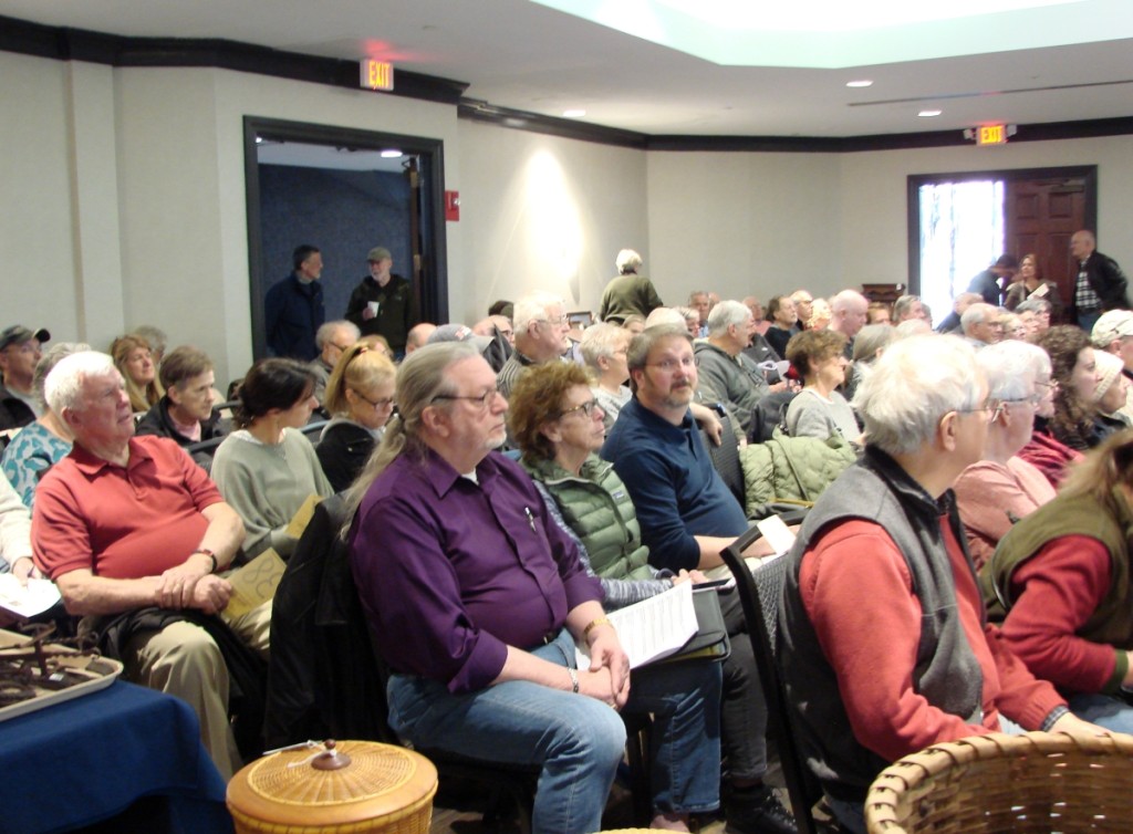 There were close to 150 people in the room as the sale got underway.