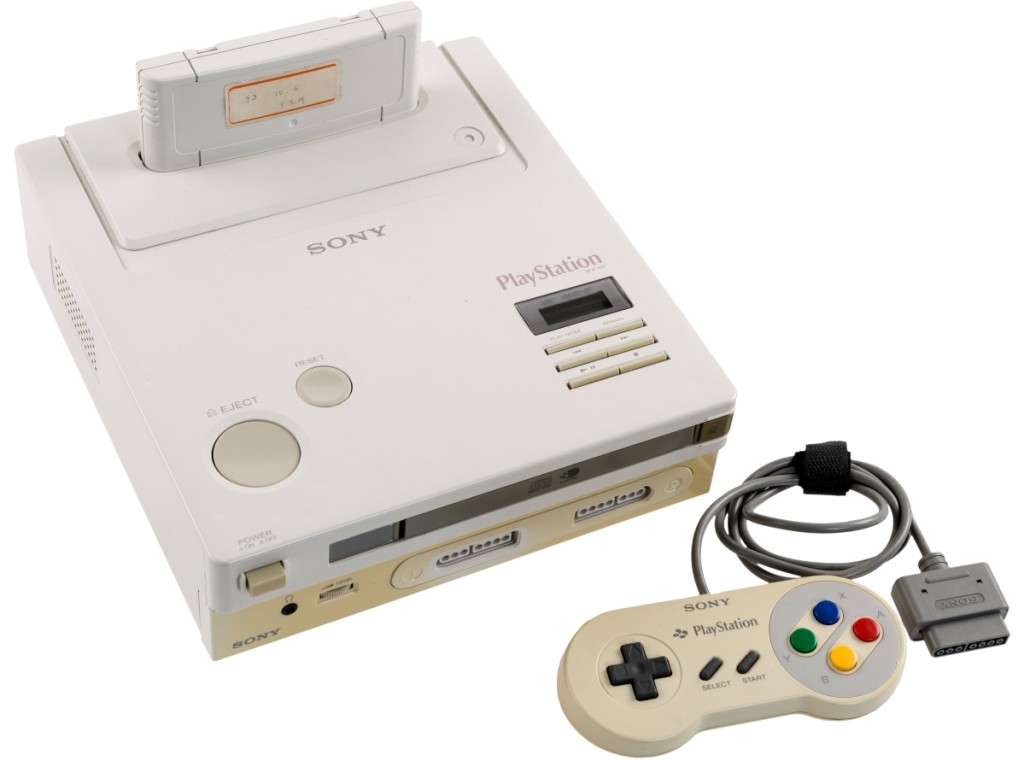 Ninetendo-Play Station Super NES CD-ROM prototype, produced by Sony and Nintendo, circa 1992, sold at $360,000.