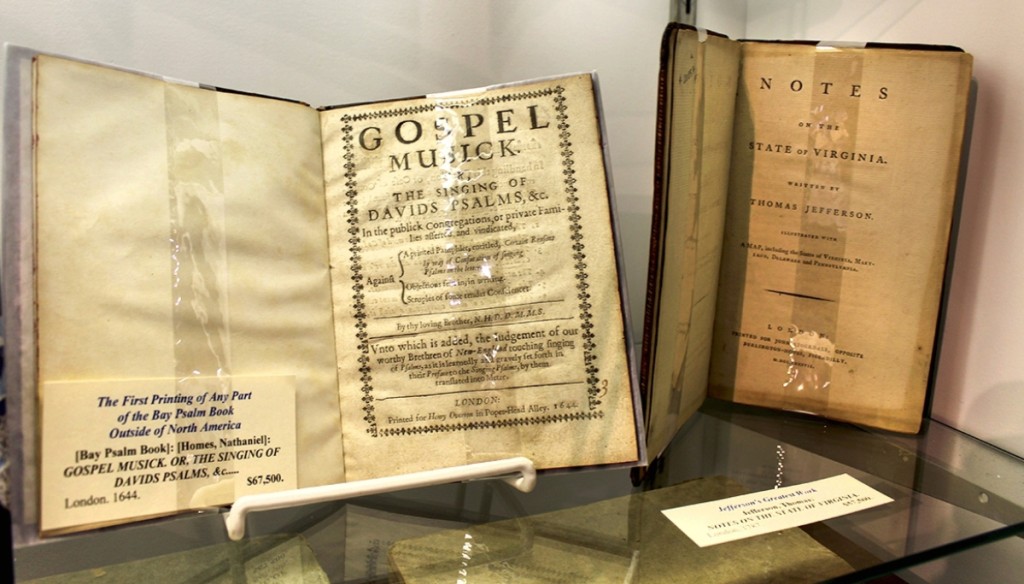 At William Reese Company, New Haven, Conn., Bay Psalm Book, London, 1644, the first printing of any part of it outside North America.