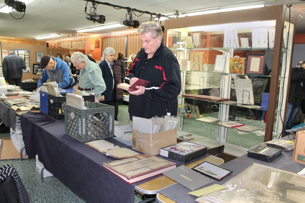 Shoppers browse the selections at the one-day show that ran from 10 am to 5 pm.