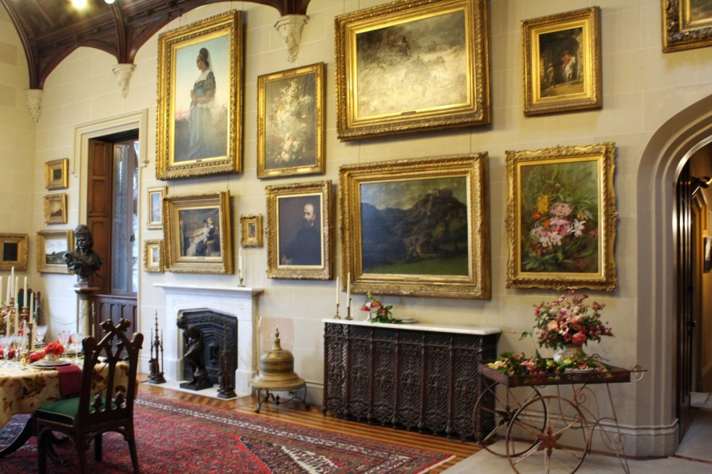 The second-floor centers around the Grand Picture Gallery hung with its original and varied collection of European paintings. —W.A. Demers photo