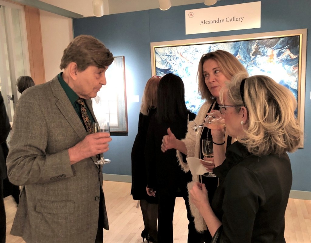 William Gerdts at the American Art Fair, November 2019, Laura Beach photo for Antiques & The Arts Weekly.