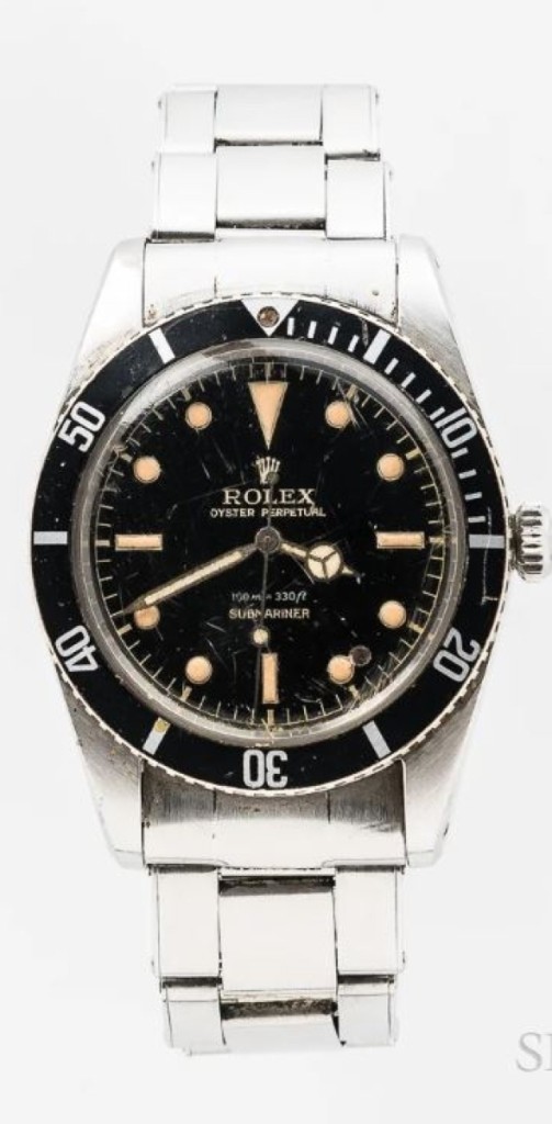 The second highest selling wristwatch in the sale was this single-owner unserviced Rolex reference 5508 “James Bond” wristwatch from 1958, which sold for $53,125.
