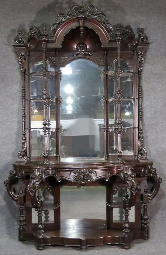 Topping the Victorian furniture offerings was this rosewood etagere attributed to Meeks that brought $7,500.