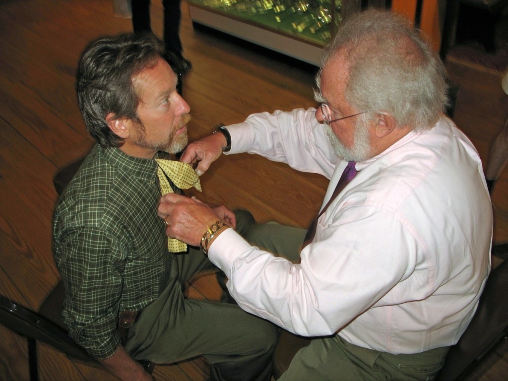 Don Heller always asked Lee to help him with his bow tie when they did shows together. Lee finally taught Don how to tie it himself.