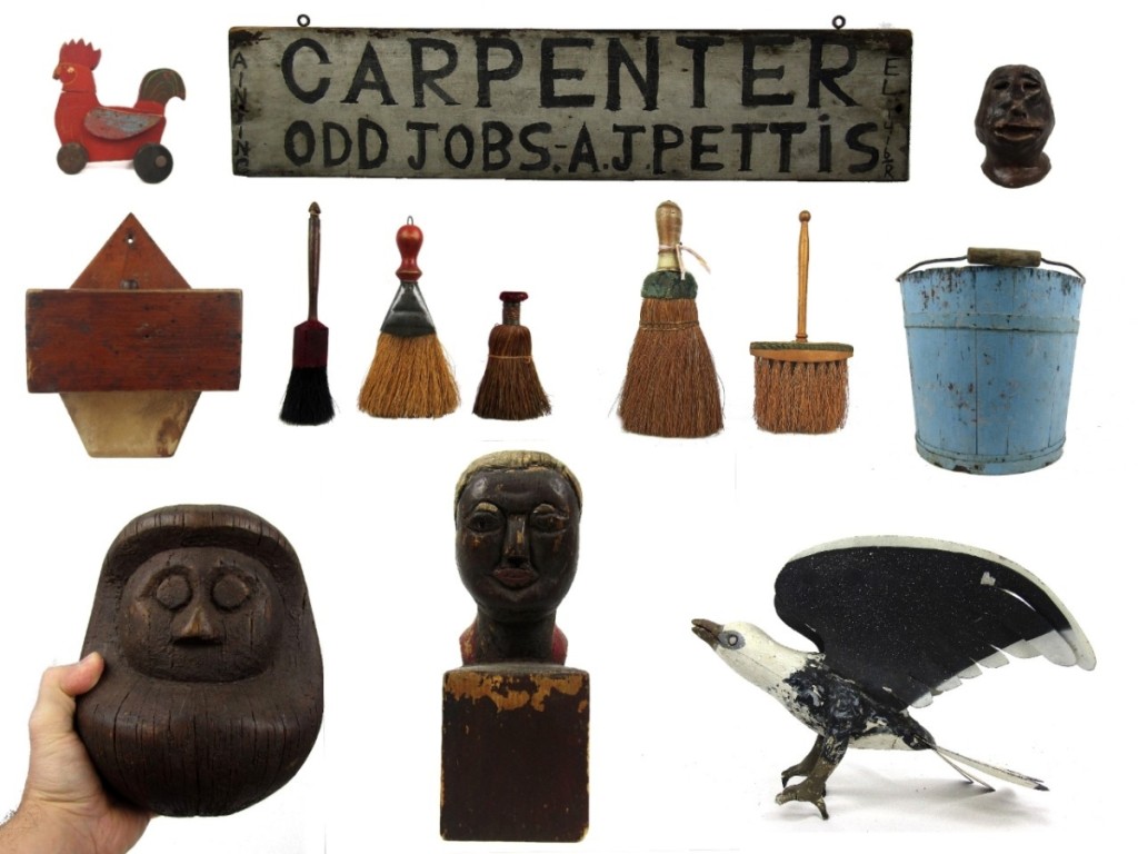A selection of sold items from Boxing Ostrich Antiques’ “Digital Brimfield” online selling event.