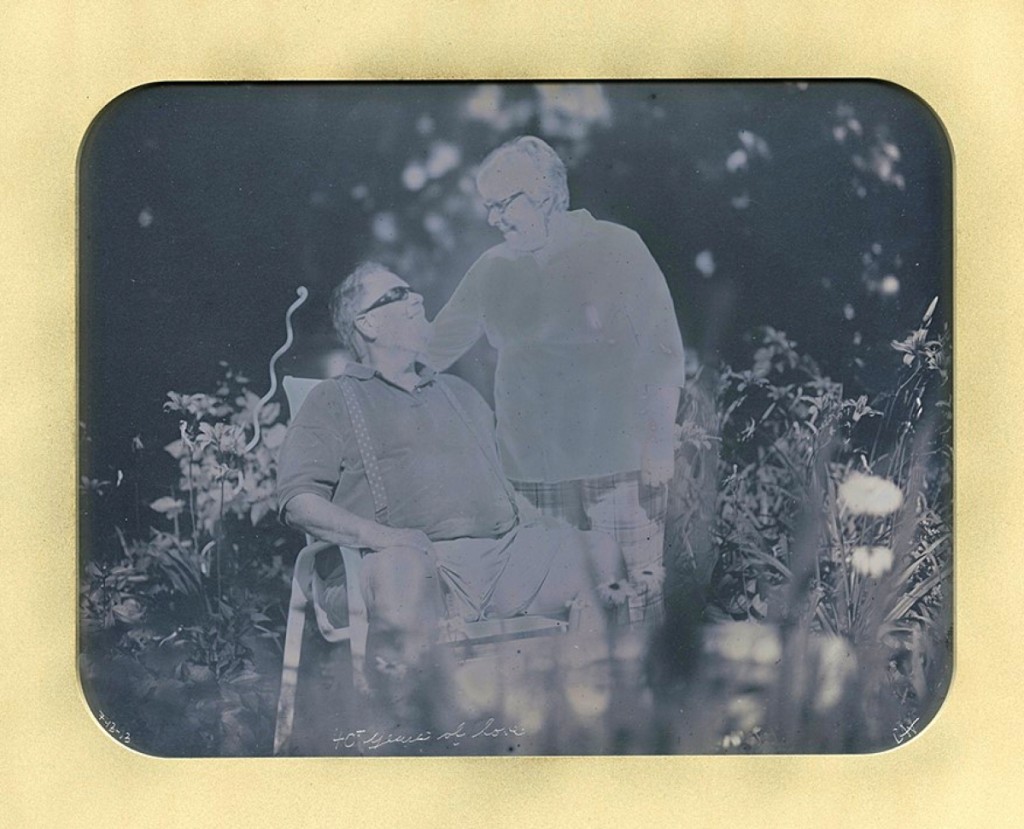 “40 Years of Love” Dennis and Carol Waters, Daguerreotype by Casey Waters, May 2013.