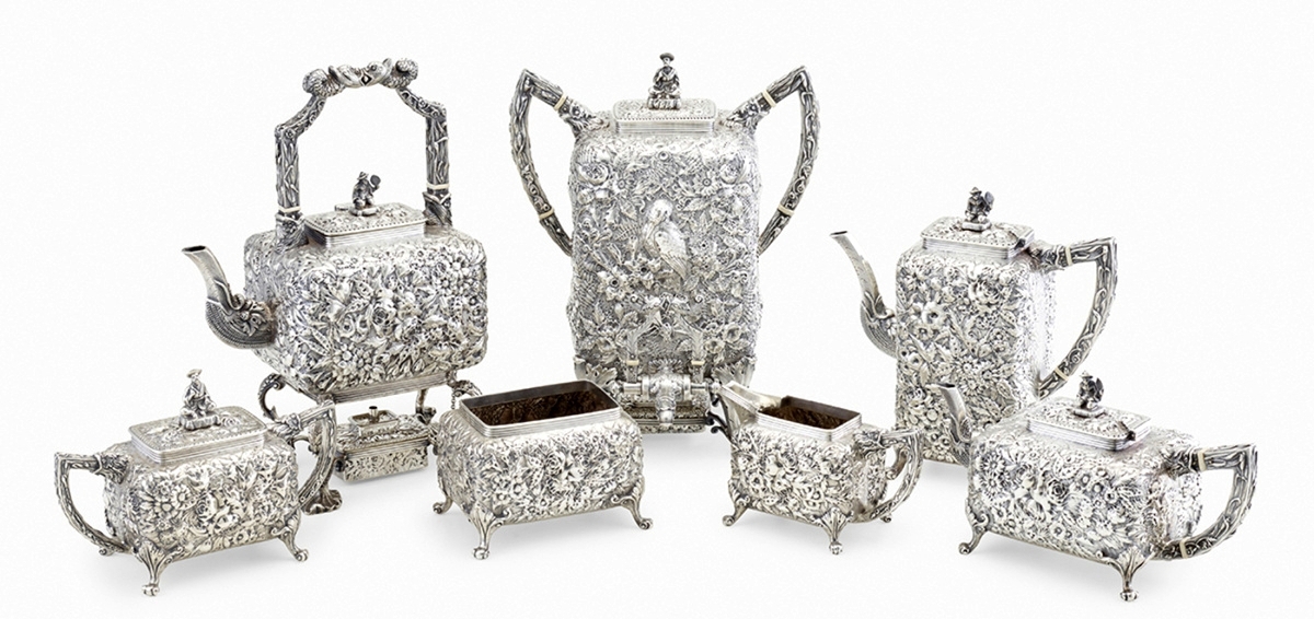 S. Kirk Son Sterling Silver Tea Set Crowns Rago Sale At 20 000