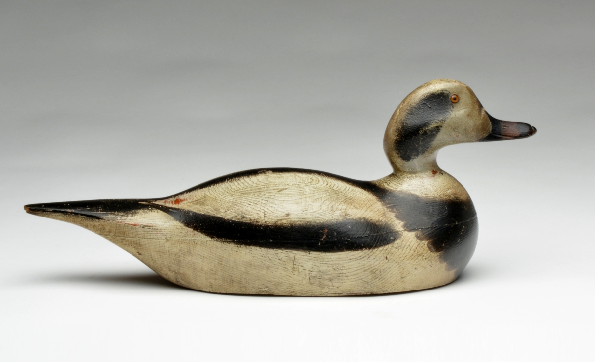 Among Mason decoys offered in the sale, an oldsquaw drake, circa 1900, one of only three premier oldsquaws to have surfaced, was bid to $78,000.
