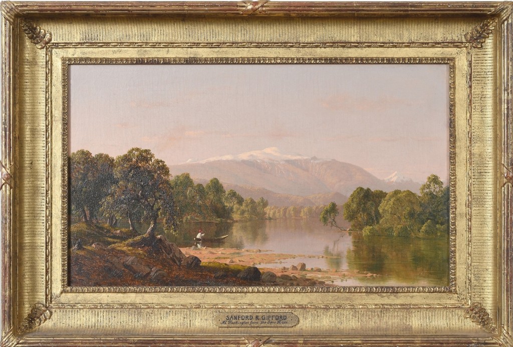 “Mt Washington from the Saco River” by Sanford Robinson Gifford, 1856, oil on canvas.