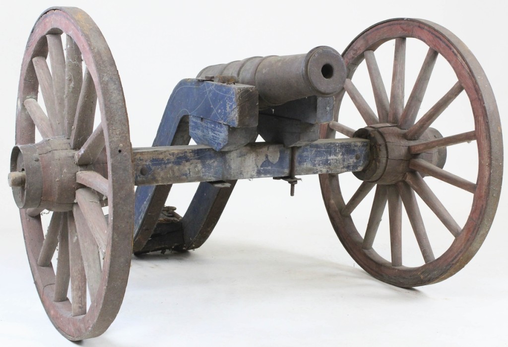 A Civil War-era cannon from Vermont General T.S. Peck sold for $3,450.