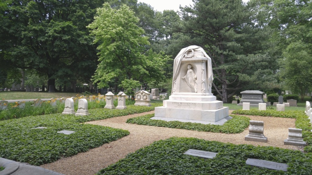 The Amos Binney Monument by sculptor Thomas Crawford.   —Dave Barnett photo