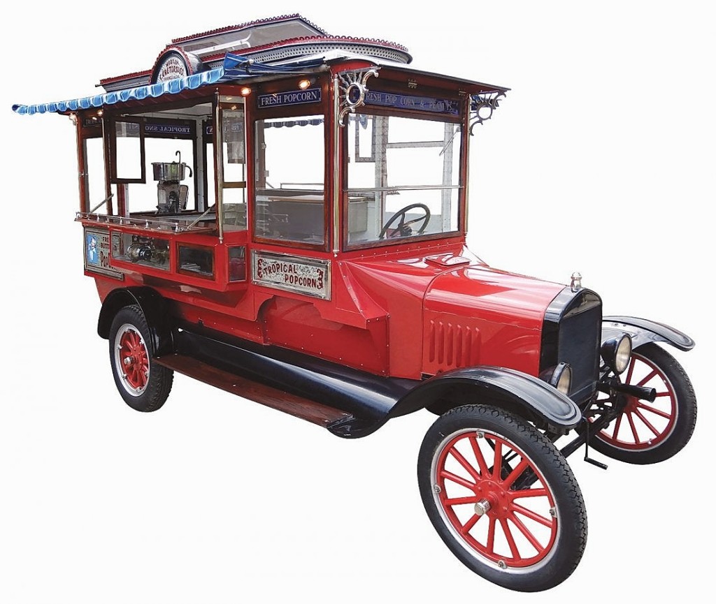 Driving into the front of the sale was this Classic 1927 Ford Model T Cretors popcorn truck with unique factory trim that sold for $42,350 to a buyer from the Midwest who was bidding in the room. According to the catalog note, this truck had been owned by a member of President George W. Bush’s secret service team; it has been completely disassembled, restored and reassembled. In addition to the popcorn popper, the truck comes with a peanut roaster, ice shaver and freezer and has options to vend espresso and hot dogs as well.